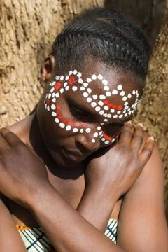 Tribal face Stock Photos