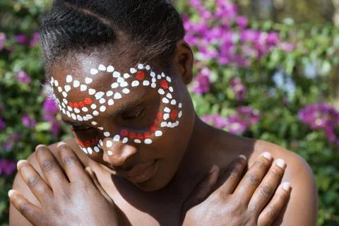 Tribal face Stock Photos