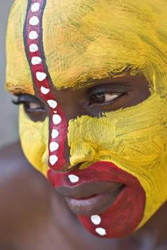 Tribal face Stock Photos