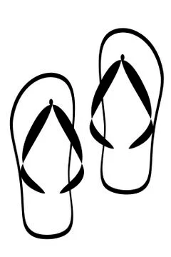 Tribal flipflop Stock Illustration