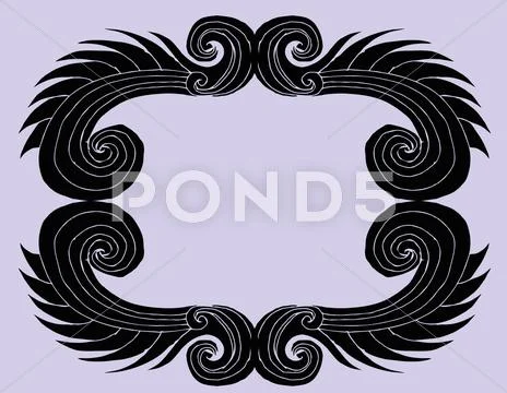 Tribal frame Stock Illustration
