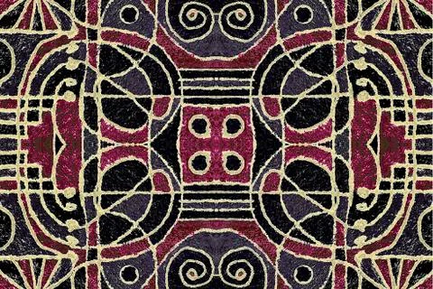 Tribal Geometric Art Pattern 스톡 일러스트