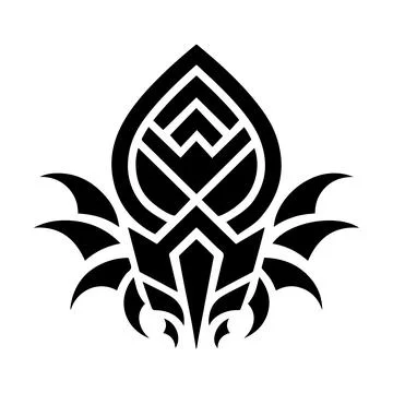 Tribal geometric emblem vector design for modern artwork イラスト素材