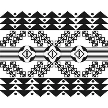 Tribal geometric pattern icon Illustrazione stock