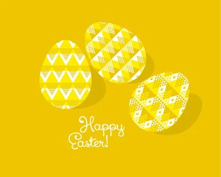 Tribal geometry concept easter egg decoration. vector illustration of eggs pa Illustrazione stock