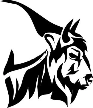 Tribal the got's head Stock Illustration