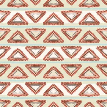 Tribal green pattern 库存插图