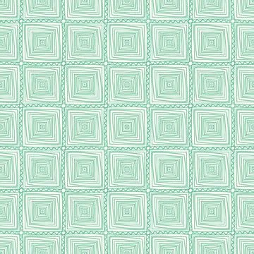 Tribal green pattern with rhombus Stock Illustration