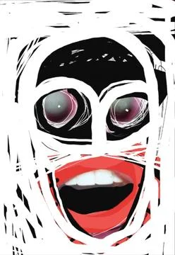 Tribal Mask Illustrazione stock