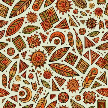 Tribal native ethnic seamless pattern 스톡 일러스트