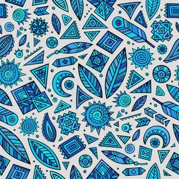 Tribal native ethnic seamless pattern 스톡 일러스트