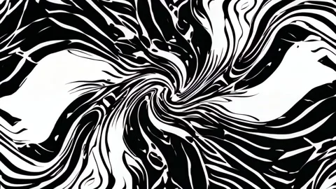 Tribal Pattern In Black And White 7 Vídeo Stock 280127806