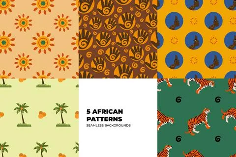 Tribal Pattern Set Stockillustratie