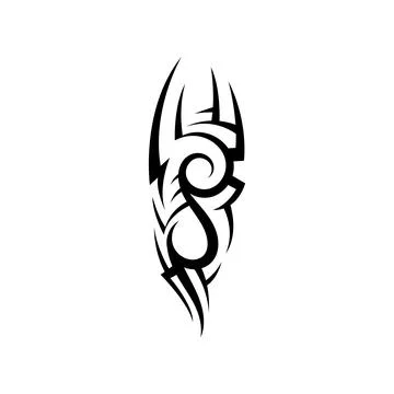 Tribal pattern tattoo vector art design,tattoo tribal abstract sleeve, sketch Illustrazione stock