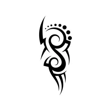 Tribal pattern tattoo vector art design,tattoo tribal abstract sleeve, sketch Illustrazione stock