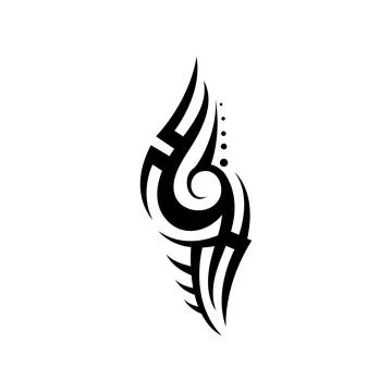 Tribal pattern tattoo vector art design,tattoo tribal abstract sleeve, sketch Illustrazione stock