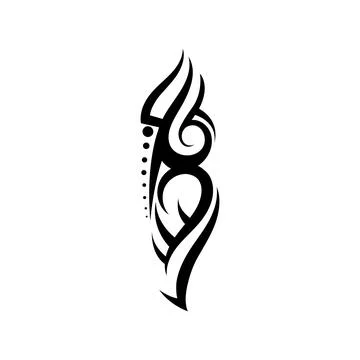 Tribal pattern tattoo vector art design,tattoo tribal abstract sleeve, sketch Stock Illustration