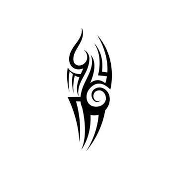 Tribal pattern tattoo vector art design,tattoo tribal abstract sleeve, sketch Stock Illustration