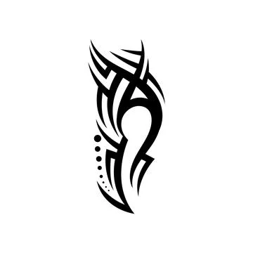 Tribal pattern tattoo vector art design,tattoo tribal abstract sleeve, sketch 스톡 일러스트