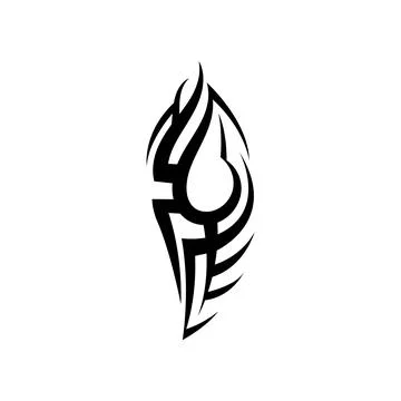 Tribal pattern tattoo vector art design,tattoo tribal abstract sleeve, sketch Stock Illustration