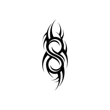 Tribal pattern tattoo vector art design,tattoo tribal abstract sleeve, sketch Illustrazione stock