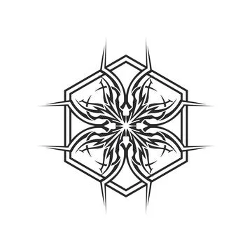 Tribal pattern tattoo vector art design,tattoo tribal abstract sleeve, sket.. Illustrazione stock