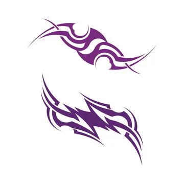 Tribal pattern tattoo vector art design,tattoo tribal abstract sleeve, sket.. Stock Illustration