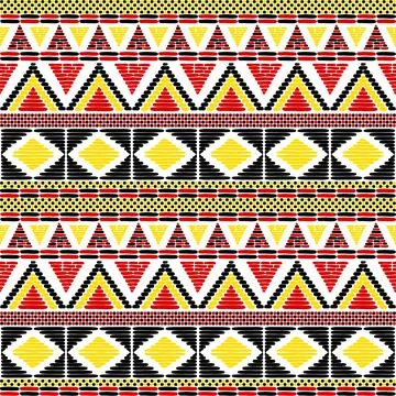 Tribal pattern vector seamless Stock Illustration