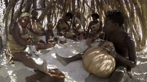 Tribal people Namibia Stock Footage 167703555