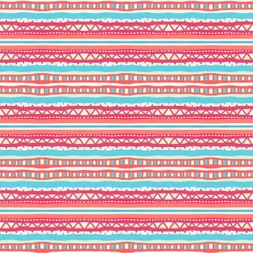 Tribal pink and blue pattern Ilustración de archivo
