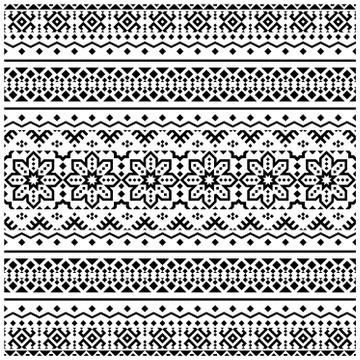 Tribal seamless ethnic Pattern. Aztec design boho rug, fabric, blanket and ba Stock Illustration