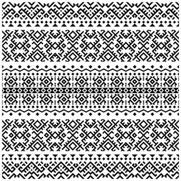 Tribal seamless ethnic Pattern. Aztec design boho rug, fabric, blanket and ba Stock Illustration