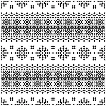 Tribal seamless ethnic Pattern. Aztec design boho rug, fabric, blanket and ba Illustrazione stock