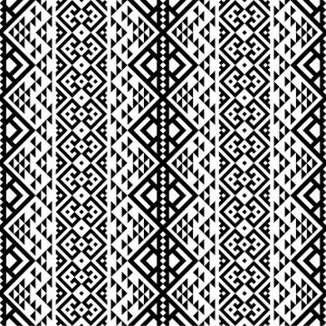 Tribal seamless ethnic pattern Stock Illustration