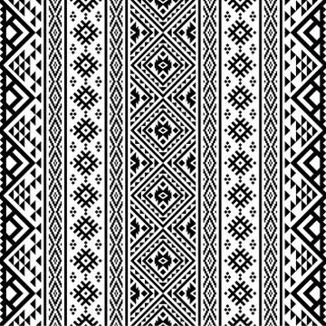 Tribal seamless ethnic pattern Stock Illustration