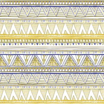 Tribal seamless geometric pattern, ethnic motifs in folk style, texture, ba.. Stock Illustration