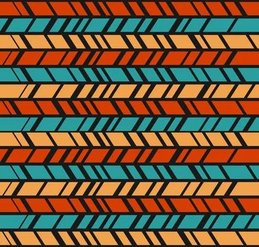 Tribal Seamless Pattern. Boho wedding design. Stock Illustration