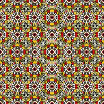 Tribal Seamless Pattern Digital style technique modern abstract geometric ... Stock Photos