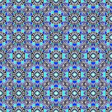 Tribal Seamless Pattern Digital style technique modern abstract geometric ... Stock Photos