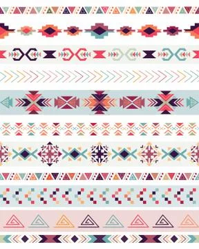 Tribal seamless pattern Stock Illustration