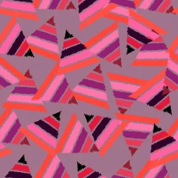 Tribal seamless pattern. Native hand drawn ornament background. Stock Illustration