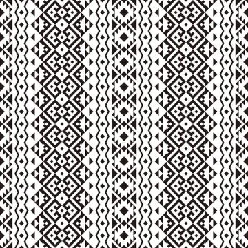 Tribal seamless pattern texture background design vector Stock Illustration