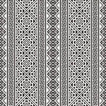 Tribal seamless pattern texture background design vector Stock Illustration