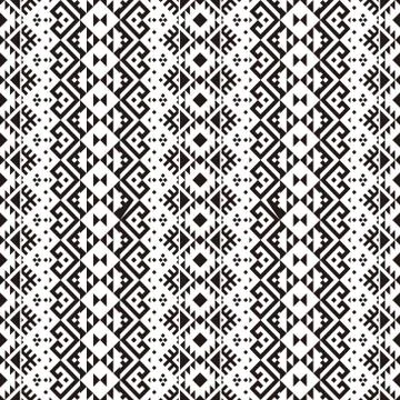 Tribal seamless pattern texture background design vector Stock Illustration