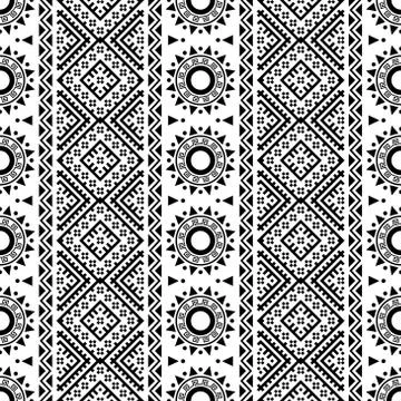 Tribal seamless pattern texture background design vector Stock Illustration