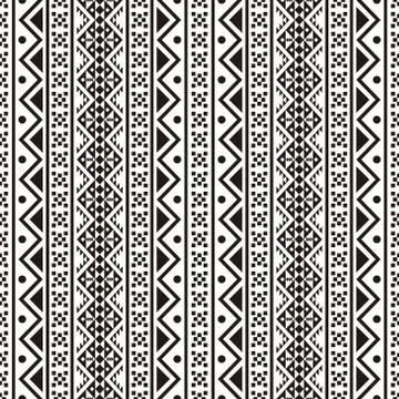Tribal seamless pattern texture background design vector Stock Illustration
