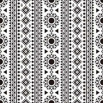 Tribal seamless pattern texture background design vector Stock Illustration