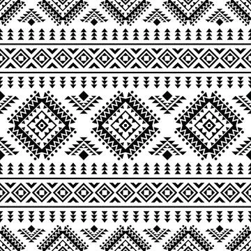 Tribal seamless pattern. Vector illustration in native style. Stock Illustration