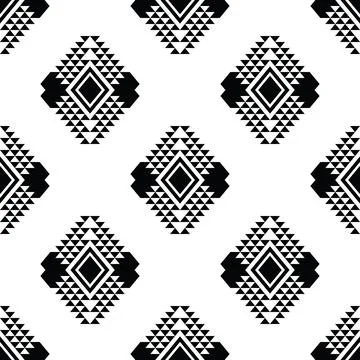 Tribal seamless repeat pattern. Border style vector illustration. Illustrazione stock