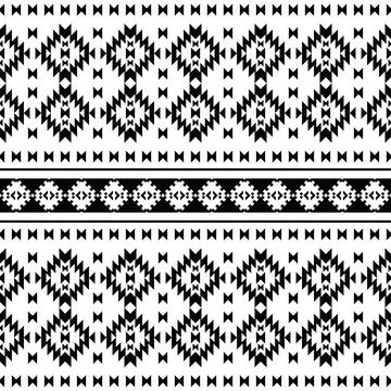 Tribal seamless vector texture. Ethnic style geometric abstract pattern. Illustrazione stock